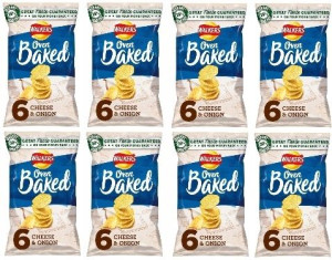 8x150g WALKERS Oven Baked cheese chips 6pack UK