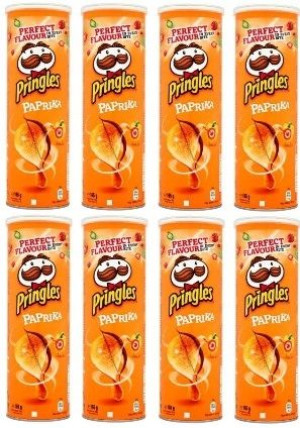 8x165g PRINGLES paprica chipsy paprykowe