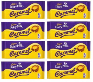 8x200g CADBURY czekolada mleczna karmelowa UK
