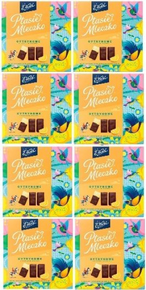 8x360g WEDEL Ptasie Mleczko Cytrynowe