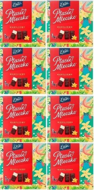 8x360g WEDEL Ptasie Mleczko Waniliowe
