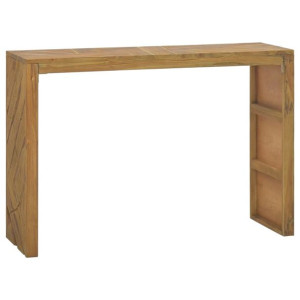 Stolik konsolowy, 110 x 35 x 75 cm, lite drewno tekowe