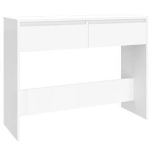 Stolik konsolowy, biały, 100x35x76,5 cm, płyta wiórowa