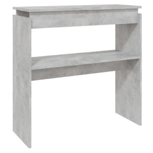 Stolik konsolowy, szarość betonu, 80x30x80 cm, płyta wiórowa