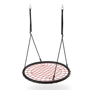 Huśtawka Bocianie gniazdo NILS CAMP NB5038 czerwone średnica 100 cm