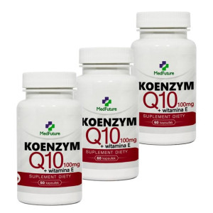 Koenzym Q10 Ekstrakt Coq10 + Witamina E 180 Kapsułek