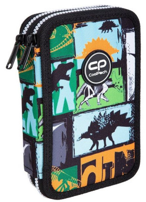 Piórnik Podwójny Jurassic Z Wyposażeniem Cool Pack