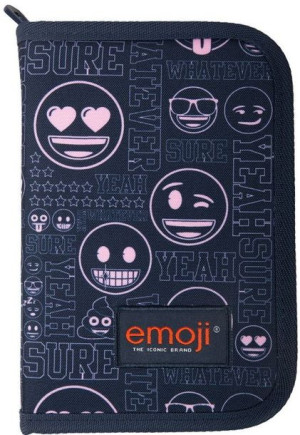 Piórnik Dwuklapkowy Emoji Bez Wyposażenia