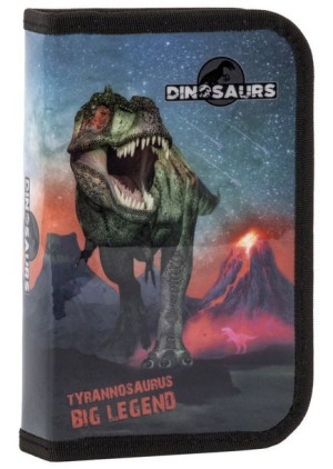 Piórnik Jednokomorowy Dinozaur Bez Wyposażenia