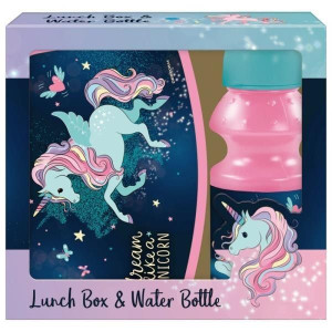 Zestaw Bidon I Śniadaniówka Jednorożec Unicorn