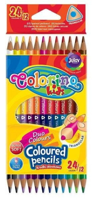 Colorino Kredki Dwustronne 24 Kolory