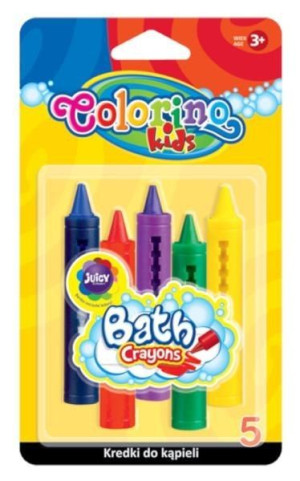 Colorino Kredki Do Kąpieli 5 Kolorów