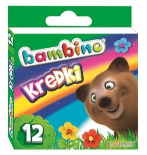 Bambino Kredki Bambino Z Glinki 12 Kolorów Mix