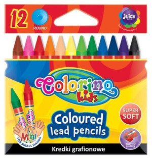 Colorino Kredki Grafionowe 12 Kolorów
