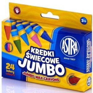 Astra Kredki Świecowe Jumbo 24 Kolory