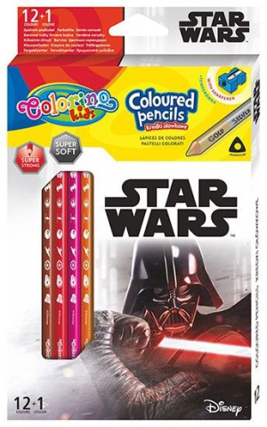 Colorino Kredki Trójkątne Ołówkowe Star Wars