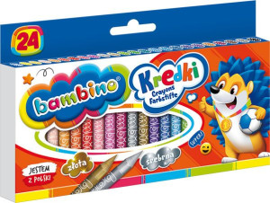 Bambino Kredki Bambino Z Glinki 24 Kolorów Mix