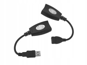 Przedłużacz Do Myszki Usb - Rj45 Zasięg Do 50m
