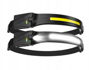 Latarka Czołowa Na Akumulator Wodoodporna Usb Led