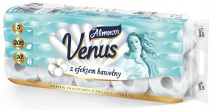 Papier toaletowy Almusso Venus 200 listków 10rolek