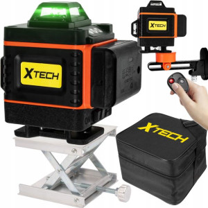 Poziomica Laserowa Xtech 360° Laser Krzyżowy 4d