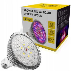 Żarówka Do Wzrostu Uprawy Roślin E27 150led 100w