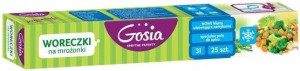 GOSIA Woreczki na mrożonki z klipsem 3l 25szt