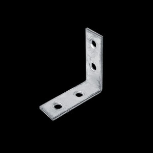 Kątownik metalowy wąski,  łącznik budowlany, KW-3, 40 x 40 x 15 mm