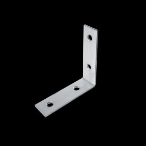 Kątownik metalowy wąski,  łącznik budowlany, KW-4, 50 x 50 x 15 mm