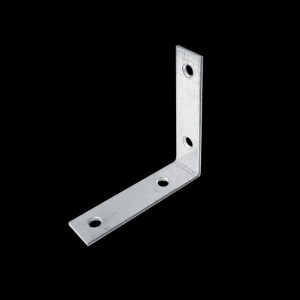 Kątownik metalowy wąski,  łącznik budowlany, KW-5, 60 x 60 x 15 mm