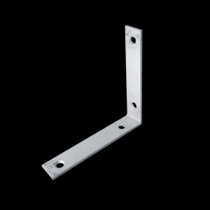 Kątownik metalowy wąski,  łącznik budowlany, KW-6, 75 x 75 x 15 mm