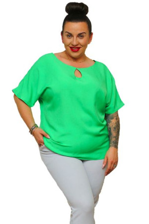 Bluzka ELIDA oversize z łezką zielona 48