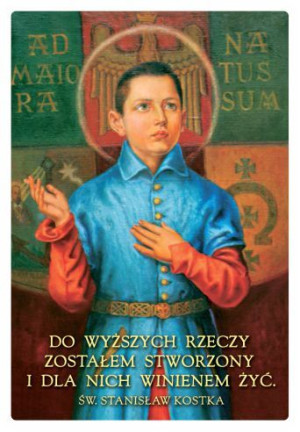 Święty Stanisław Kostka - magnes pergaminowany