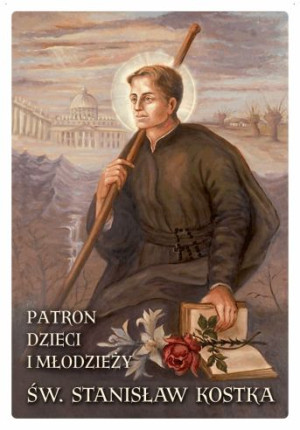 Święty Stanisław Kostka - magnes pergaminowany