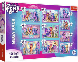 Trefl Puzzle 10w1 Lśniące Kucyki Pony