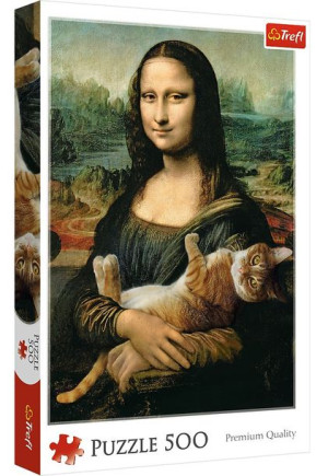 Trefl Puzzle 500el Mona Lisa I Kot Mruczek