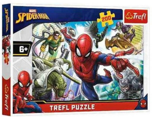 Trefl Puzzle 200el Spiderman Urodzony Bohater