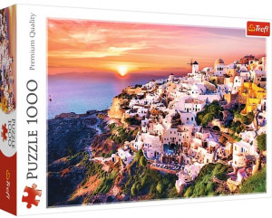 Trefl Puzzle 1000 El Zachód Słońca Nad Santorini