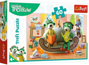 Trefl Puzzle 60el Wspólne Czytanie Książek Treflik