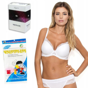 Biustonosz push up Nipplex Pepite biały 70B