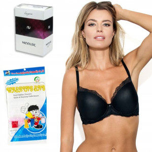 Biustonosz push up Nipplex Pepite czarny 75E