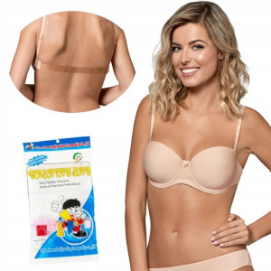 Biustonosz bardotka Nipplex Ewa 02 75C silikon tył