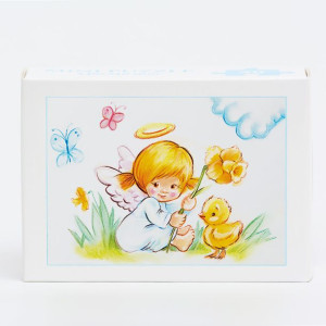 Aniołki motyw Wielkanocny - Puzzle w kartoniku