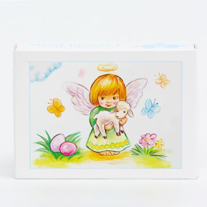 Aniołki motyw Wielkanocny - Puzzle w kartoniku