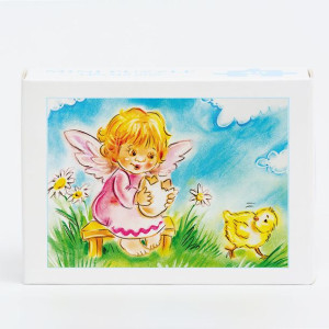 Aniołki motyw Wielkanocny - Puzzle w kartoniku