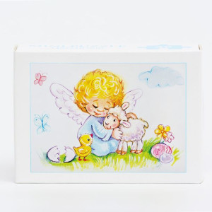 Aniołki motyw Wielkanocny - Puzzle w kartoniku