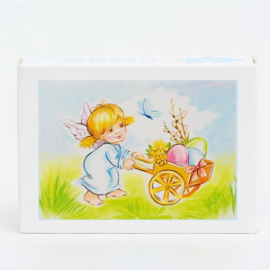Aniołki motyw Wielkanocny - Puzzle w kartoniku