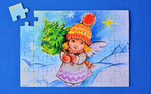 Boże Narodzenie - Puzzle w kartoniku