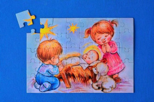 Boże Narodzenie - Puzzle w kartoniku