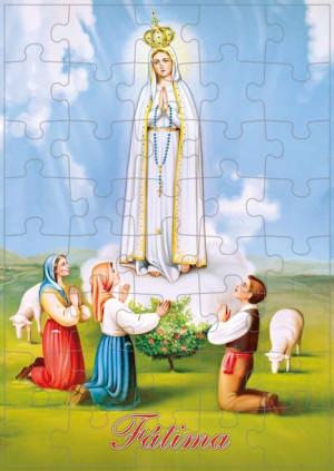 Matka Boża Fatimska - Puzzle w kartoniku